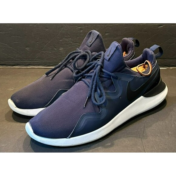 Nike Tessen Midnight Navy Running Shoes Men's Size 11.5 - Picture 1 of 10